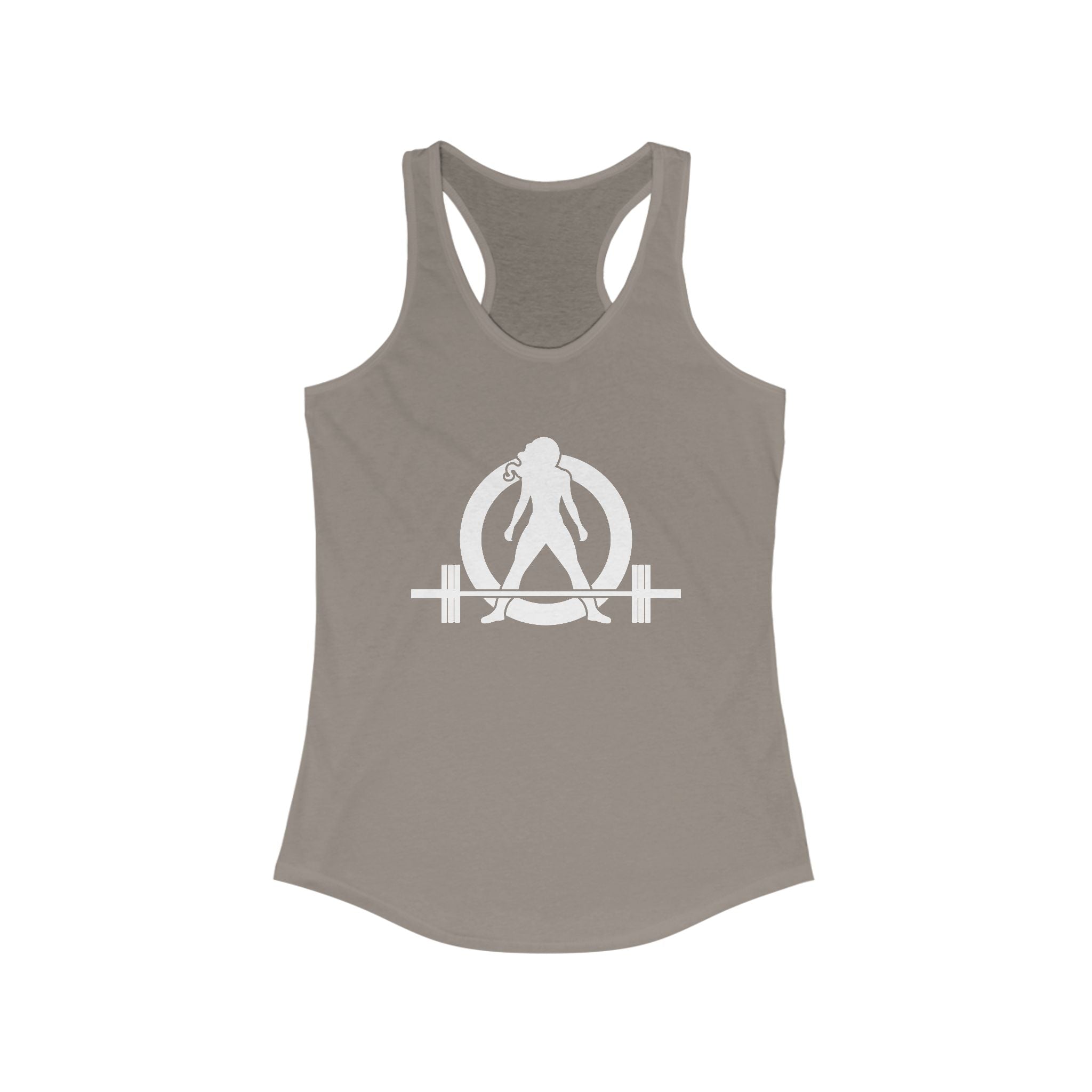 Kick Your Ass - Classic White Logo - Ideal Racerback Tank