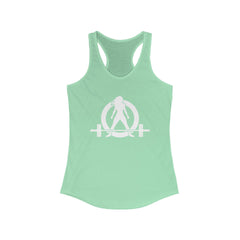 Kick Your Ass - Classic White Logo - Ideal Racerback Tank