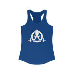 Kick Your Ass - Classic White Logo - Ideal Racerback Tank