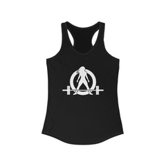 Kick Your Ass - Classic White Logo - Ideal Racerback Tank