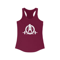 Kick Your Ass - Classic White Logo - Ideal Racerback Tank