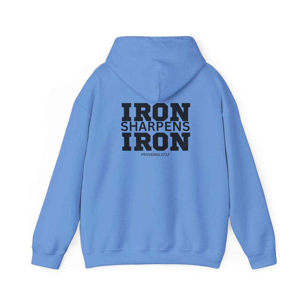 Iron Sharpens Iron - Unisex Heavy Blend Hooded Sweatshirt - Black Logo