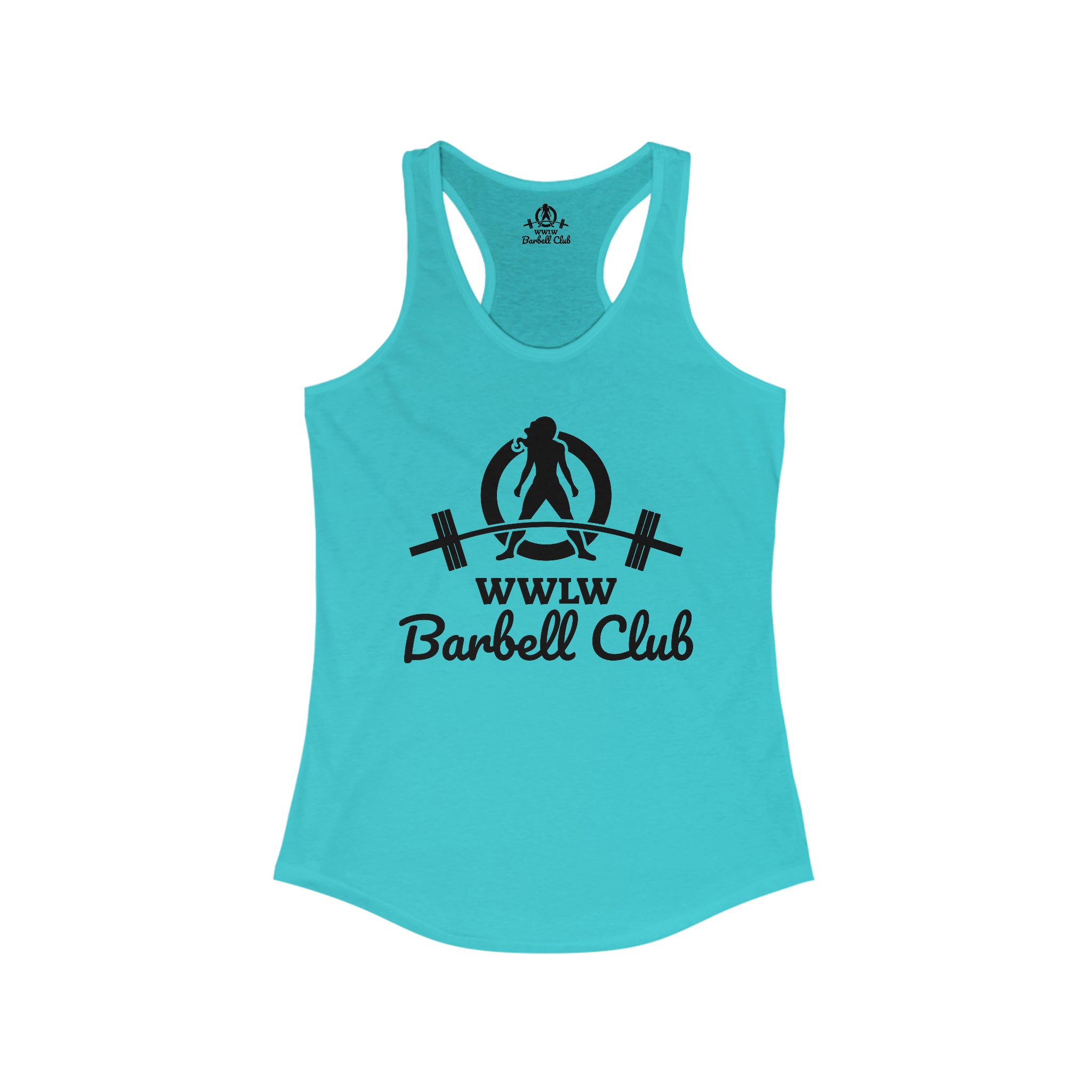Barbell Club - Women's Ideal Racerback Tank - Black Logo