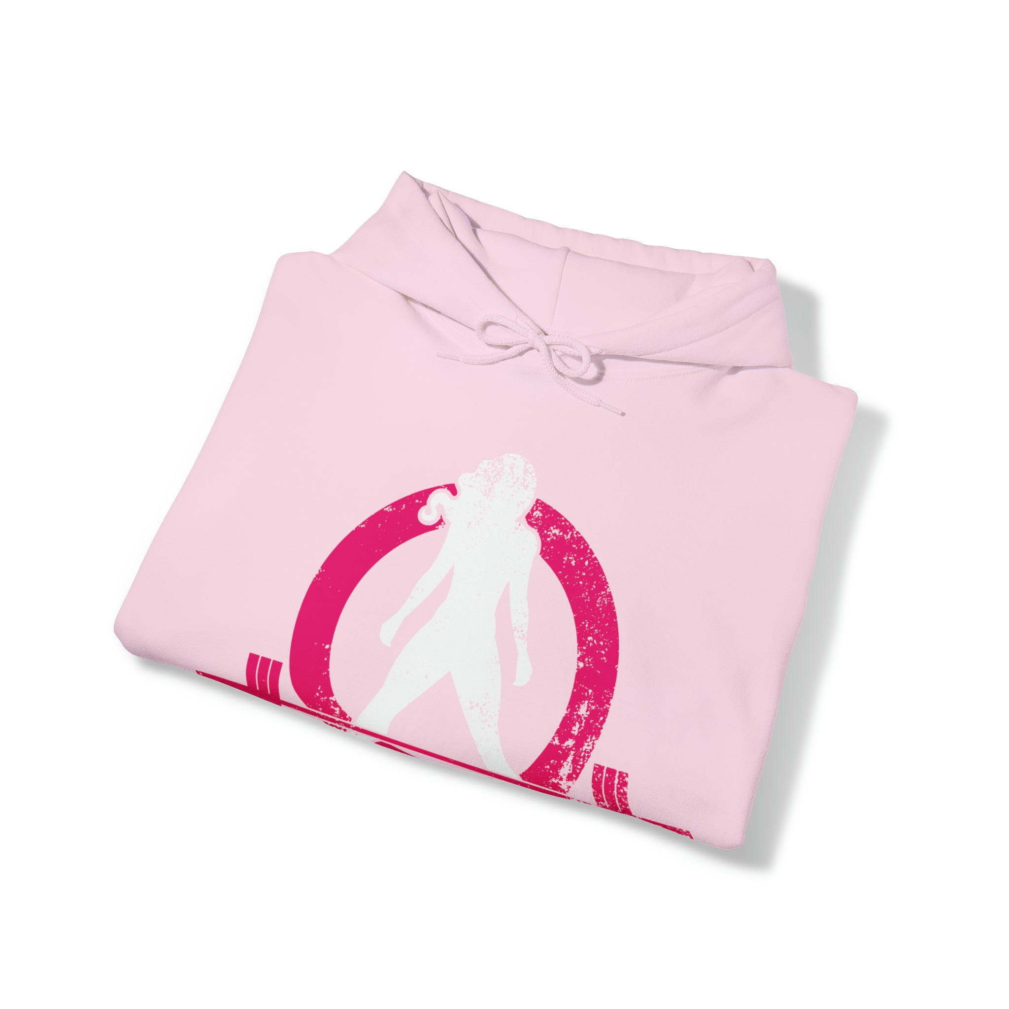 Strong Not Skinny - Color Distressed Logo - Unisex Heavy Blend Hooded Sweatshirt