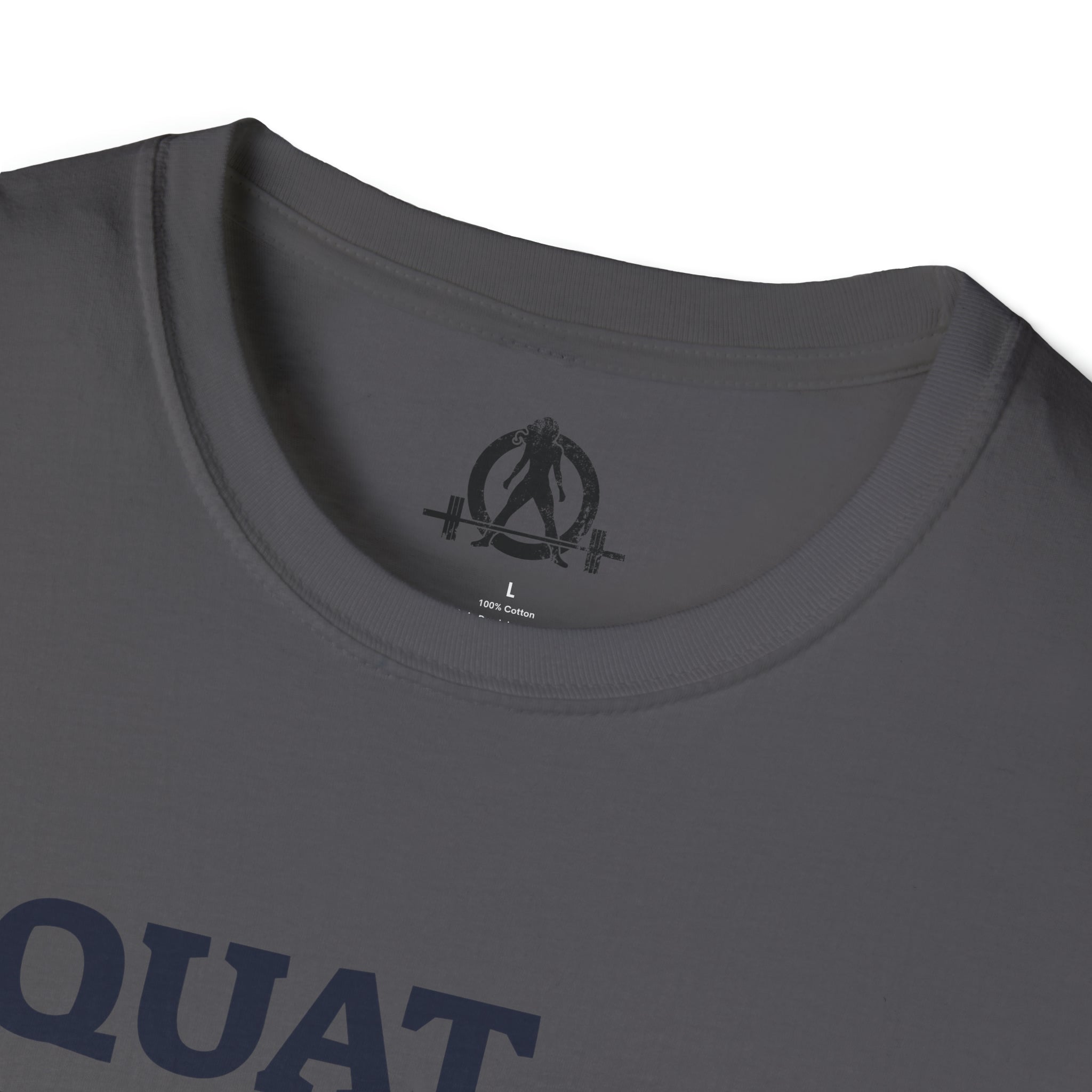 Squat Bench Deadlift Repeat - Unisex Softstyle T-Shirt - Pink - Plain Back