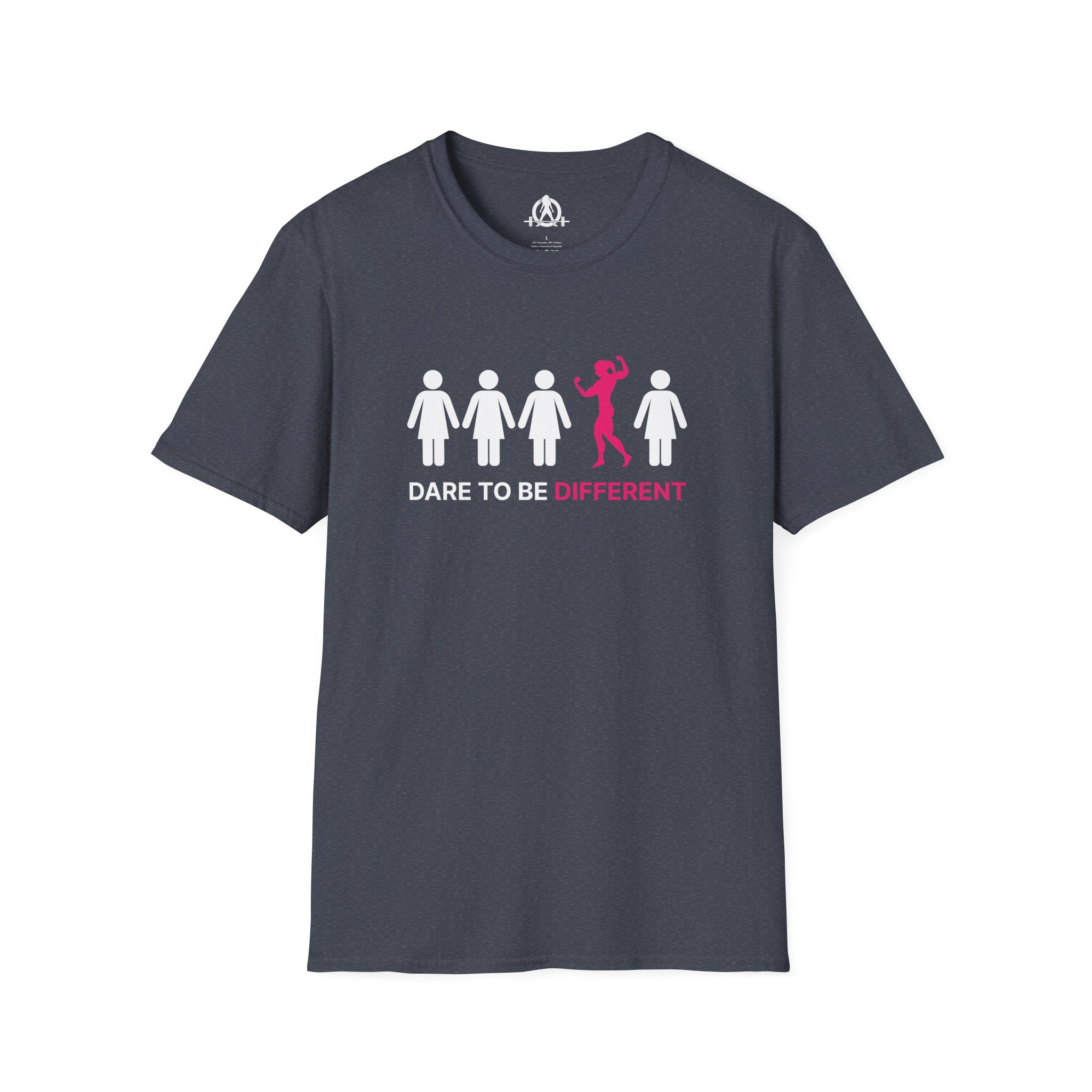 Dare To Be Different - Flex - Unisex Softstyle T-Shirt - Logo Front
