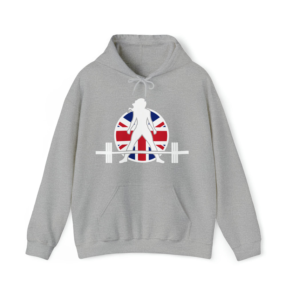 UK Logo - Unisex Heavy Blend Hooded Sweatshirt -  Plain Back