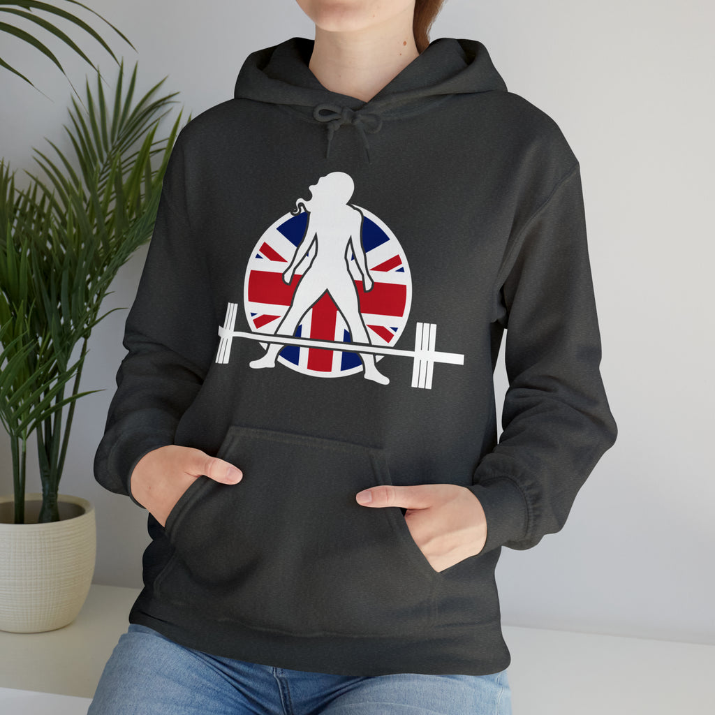 UK Logo - Unisex Heavy Blend Hooded Sweatshirt -  Plain Back