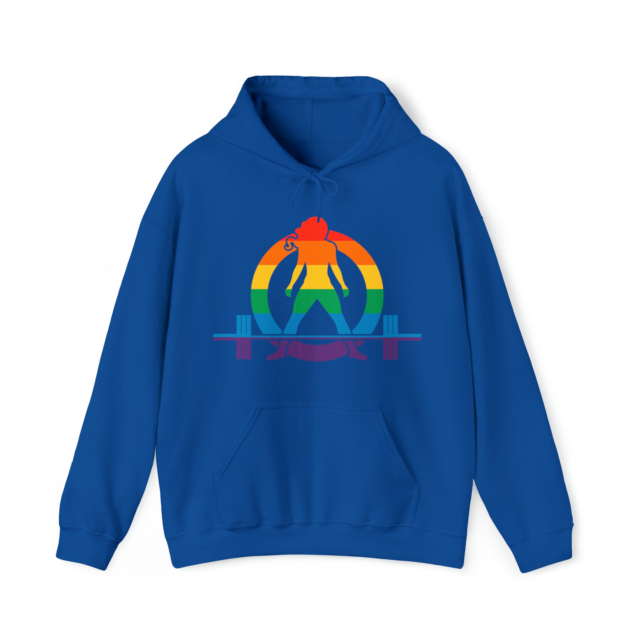 Strong Not Skinny - Pride Color Logo - Unisex Heavy Blend Hooded Sweatshirt