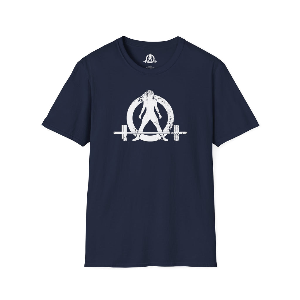 Unisex Softstyle T-Shirt - White Distressed Logo - Plain Back (BEST SELLER)