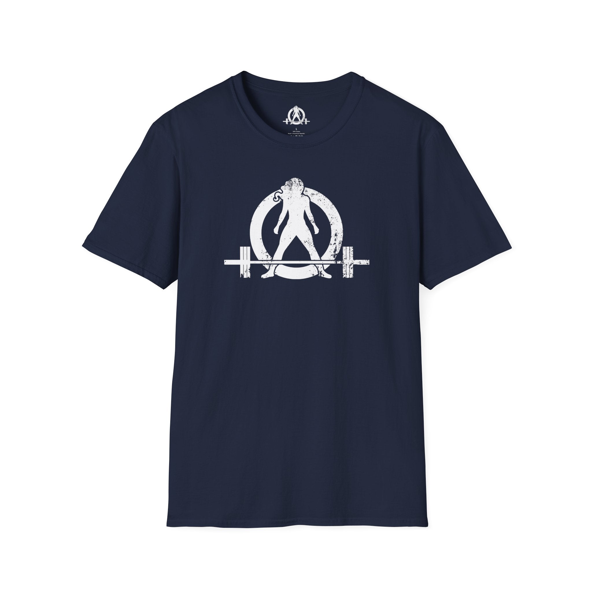 Unisex Softstyle T-Shirt - White Distressed Logo - Plain Back (BEST SELLER)