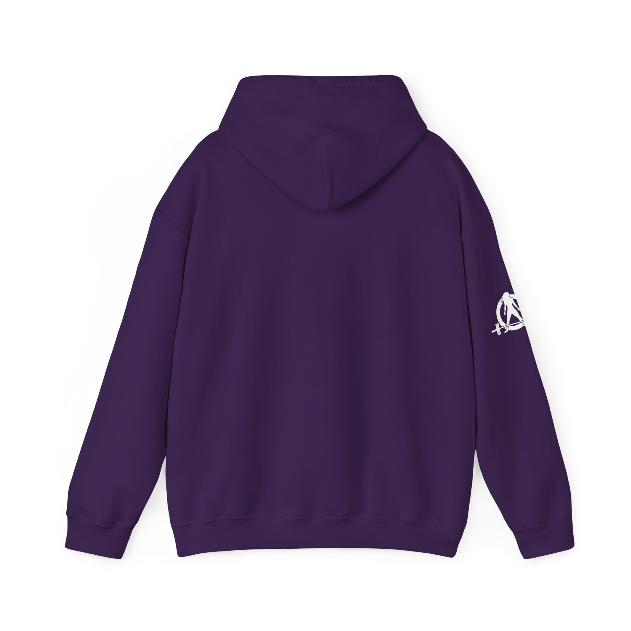 USA Barbell - Unisex Heavy Blend Hooded Sweatshirt  - Front White Logo