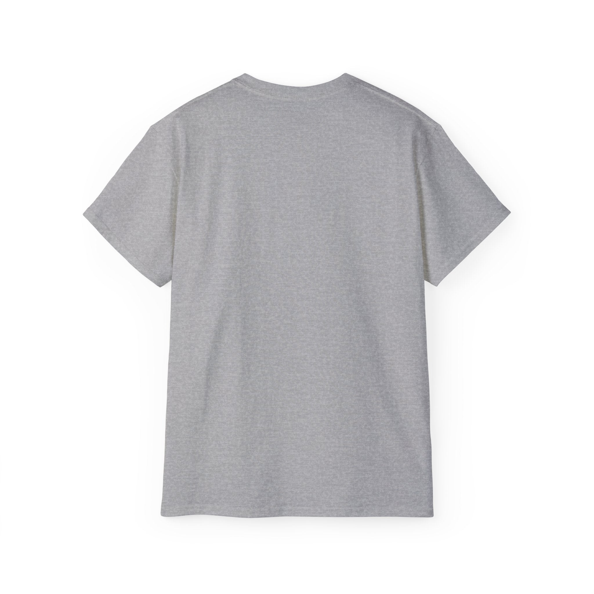Lift Heavy Shit - Unisex Ultra Cotton Tee - Front White Logo - Plain Back