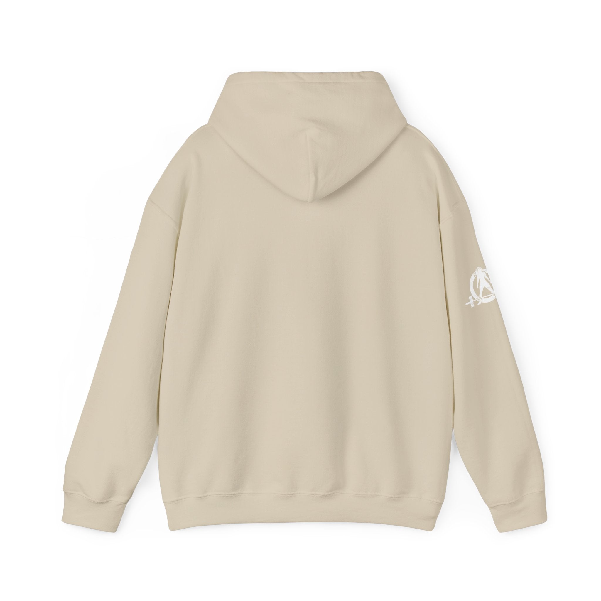 Cardio = Lift Weights Faster - Unisex Heavy Blend Hooded Sweatshirt - White Print on Front