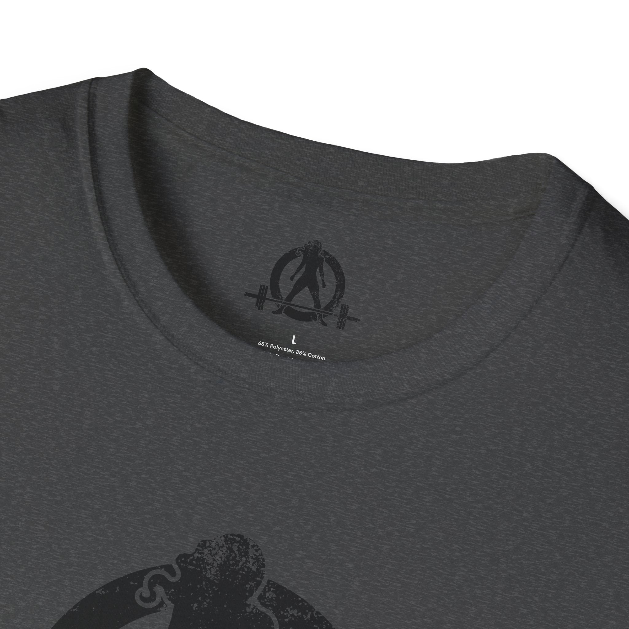 Unisex Softstyle T-Shirt - Black Distressed Logo - Plain Back (BEST SELLER)