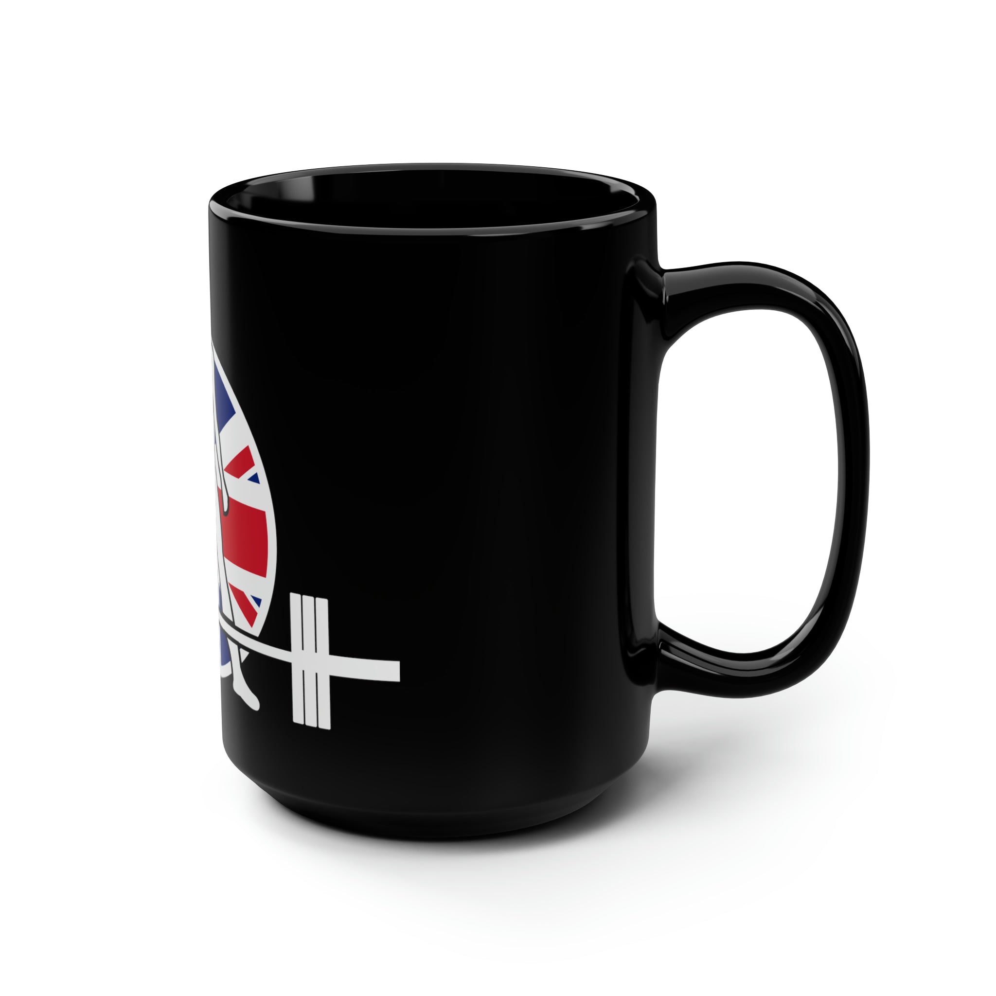 Black Mug, 15oz - UK Logo Dark