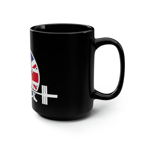Black Mug, 15oz - UK Logo Dark