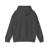 45 + 45 = 135 - Unisex Heavy Blend Hooded Sweatshirt  - Front Black & Shoulder Logo