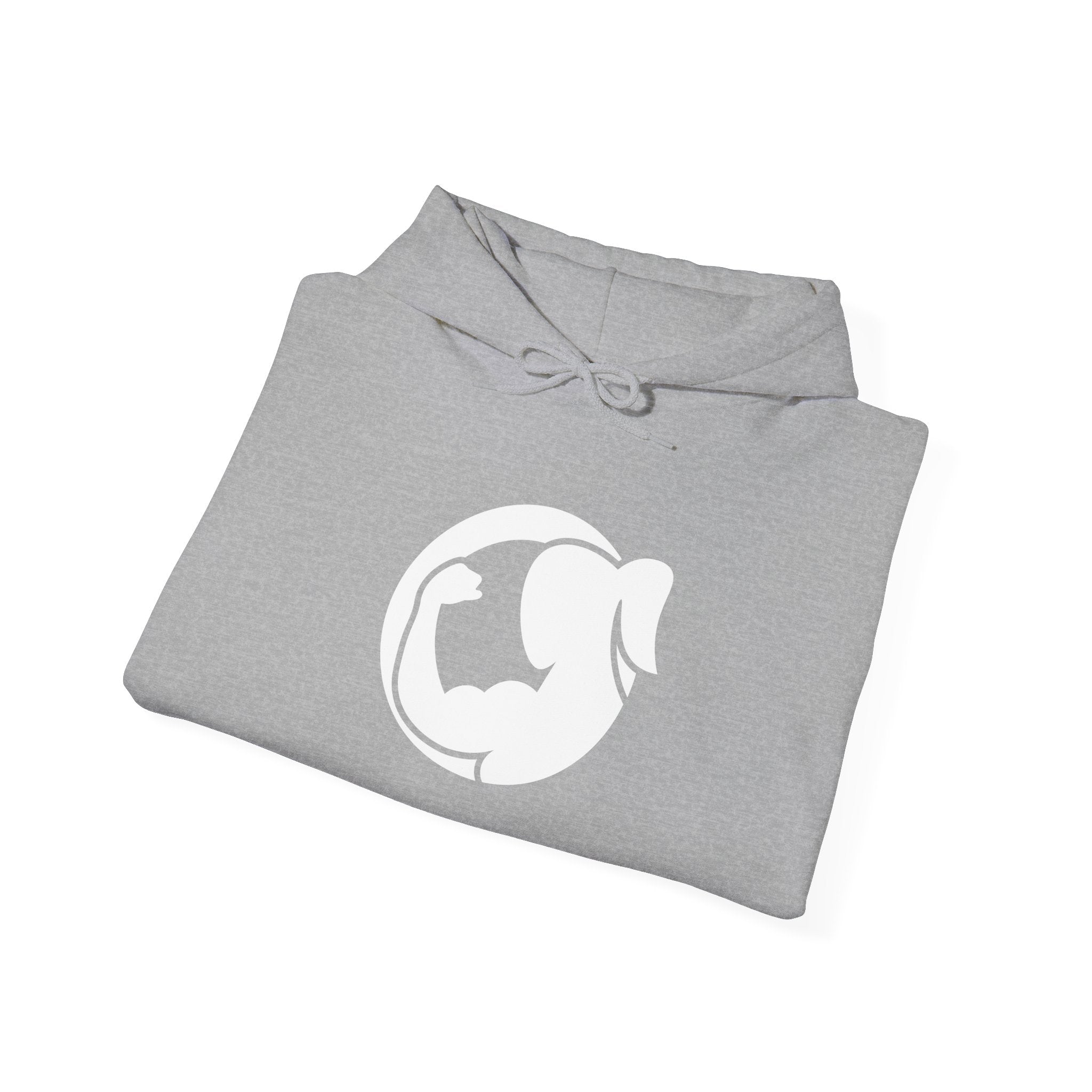 Strong Her – Unisex Heavy Blend™ Hooded Sweatshirt (White Logo) 💪