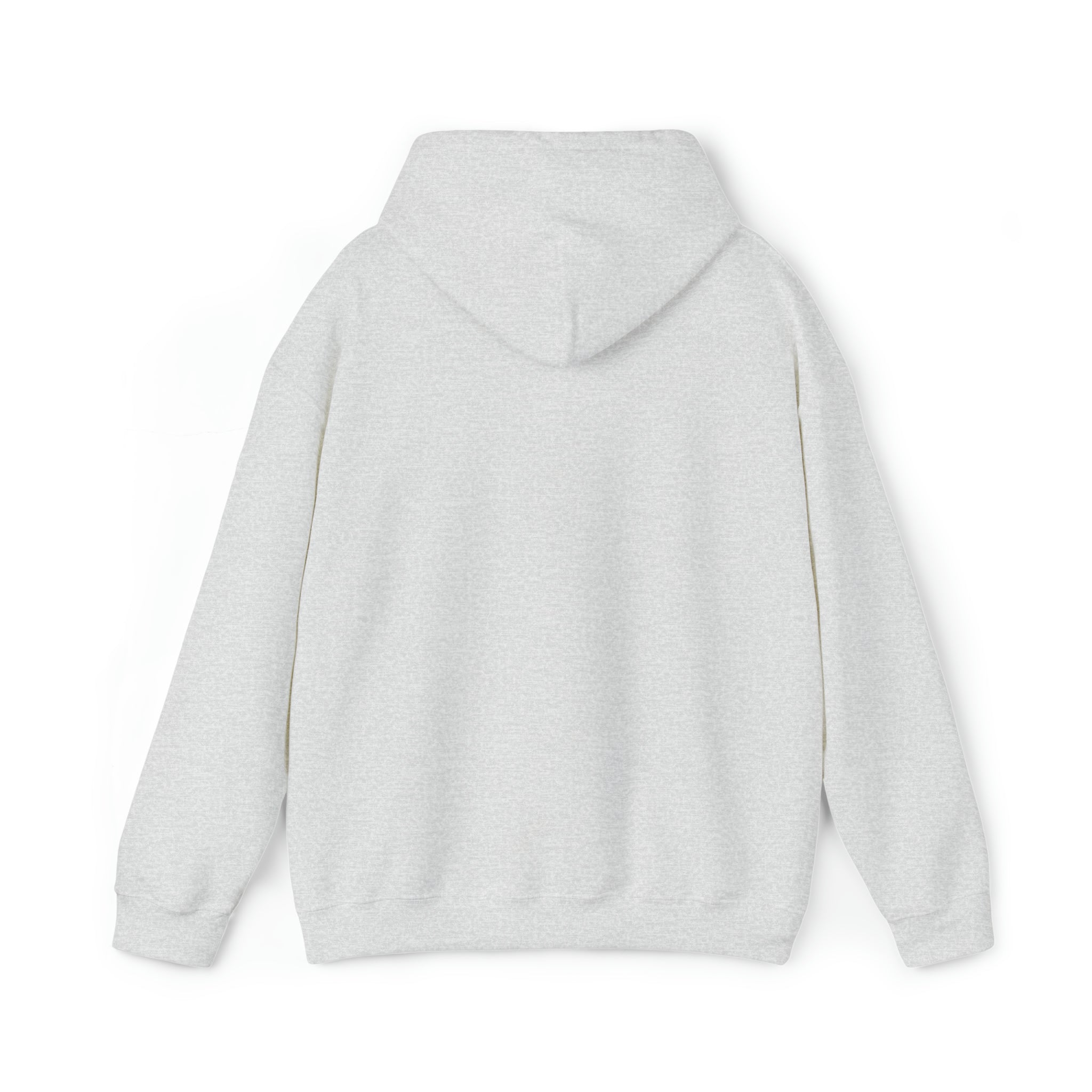 Distressed Black Logo - Plain Back - Unisex Heavy Blend Hooded Sweatshirt