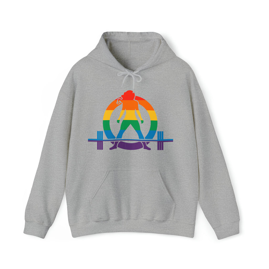 Pride Color Logo - Strong Is Beautiful - Unisex Heavy Blend Hooded Sweatshirt