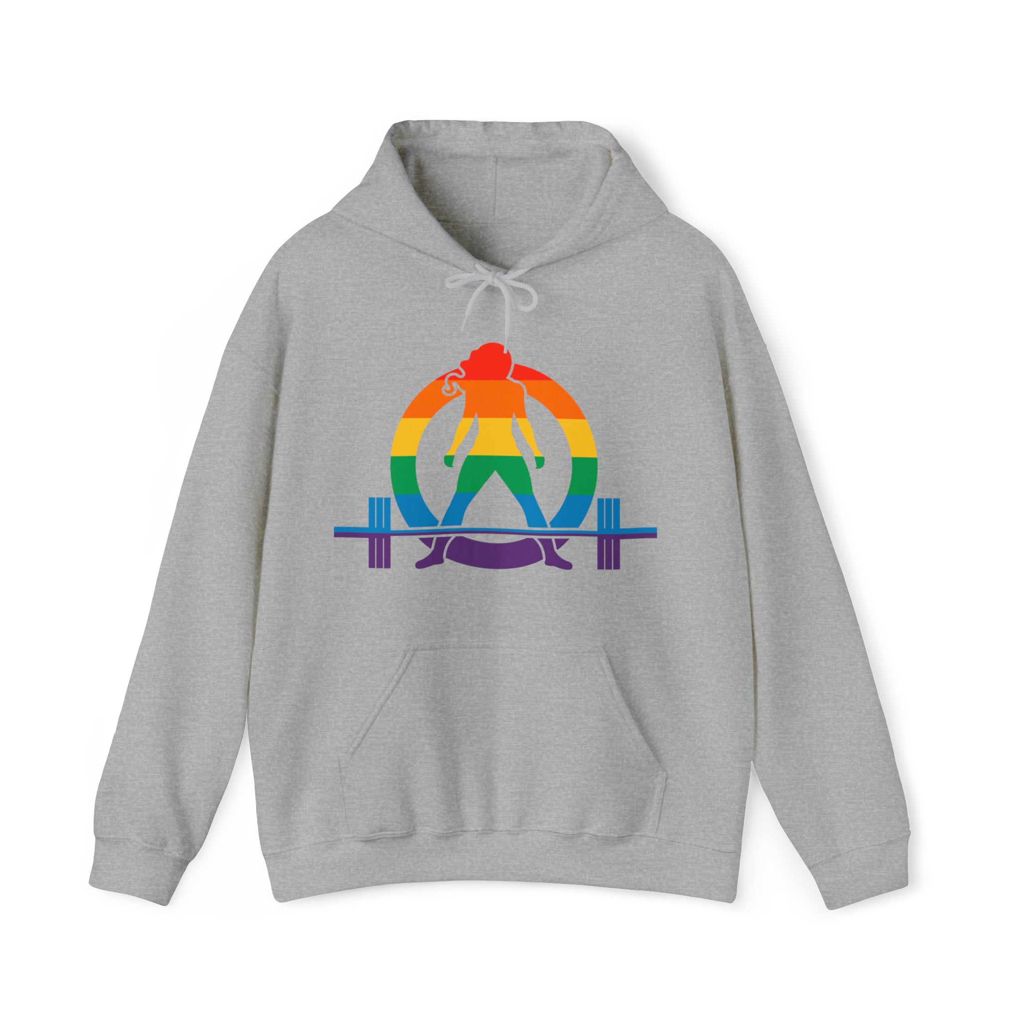 Pride Color Logo - Strong Is Beautiful - Unisex Heavy Blend Hooded Sweatshirt