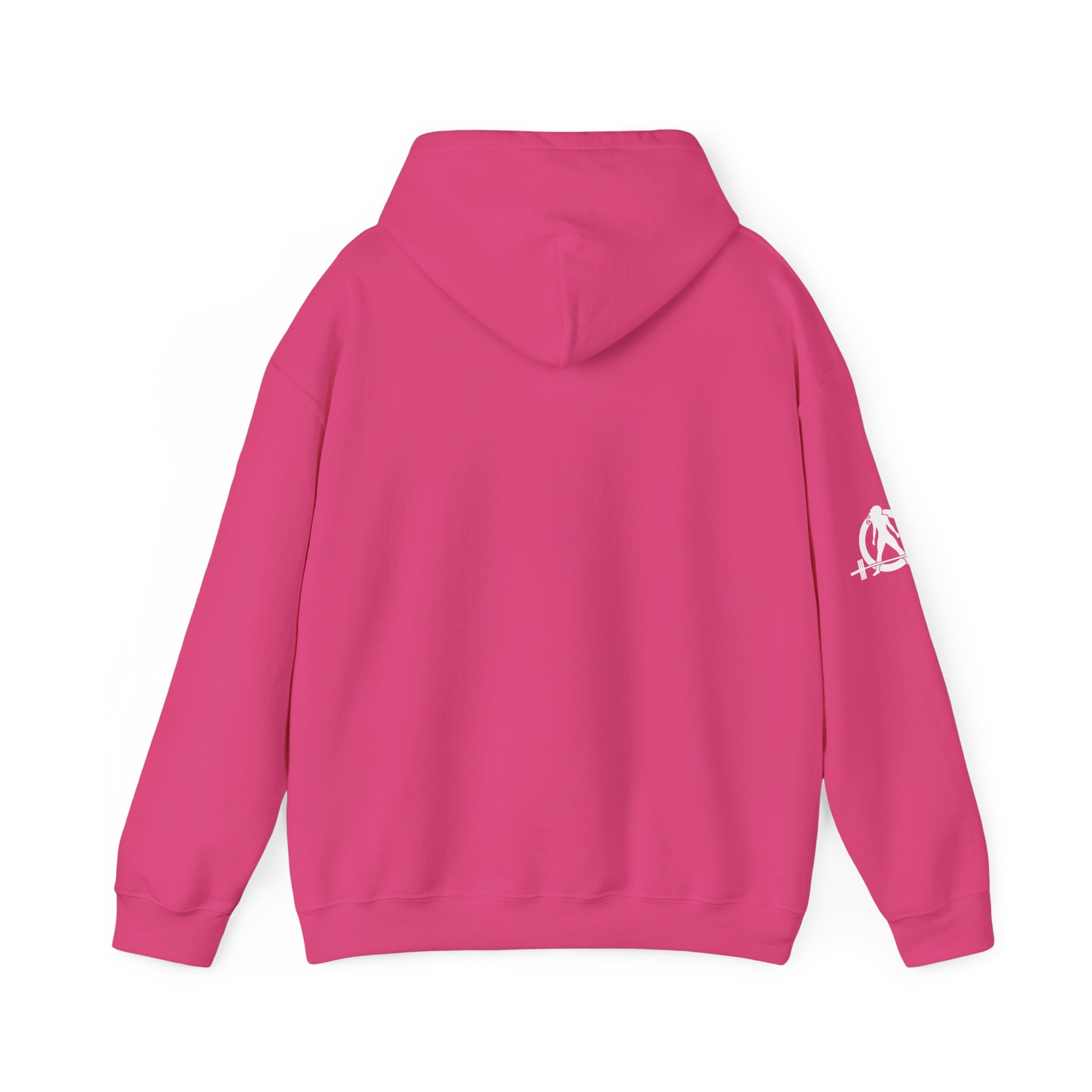 USA Barbell - Unisex Heavy Blend Hooded Sweatshirt  - Front White Logo