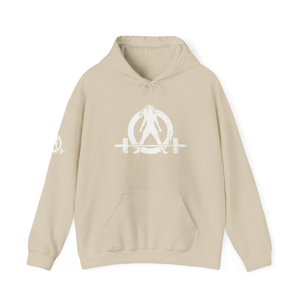 WWLW “Squat • Bench • Deadlift • Repeat” Hoodie - White Logo on Back