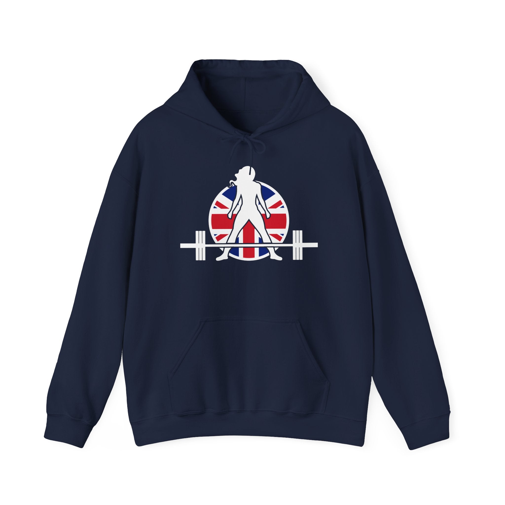 UK Logo - Unisex Heavy Blend Hooded Sweatshirt -  Plain Back