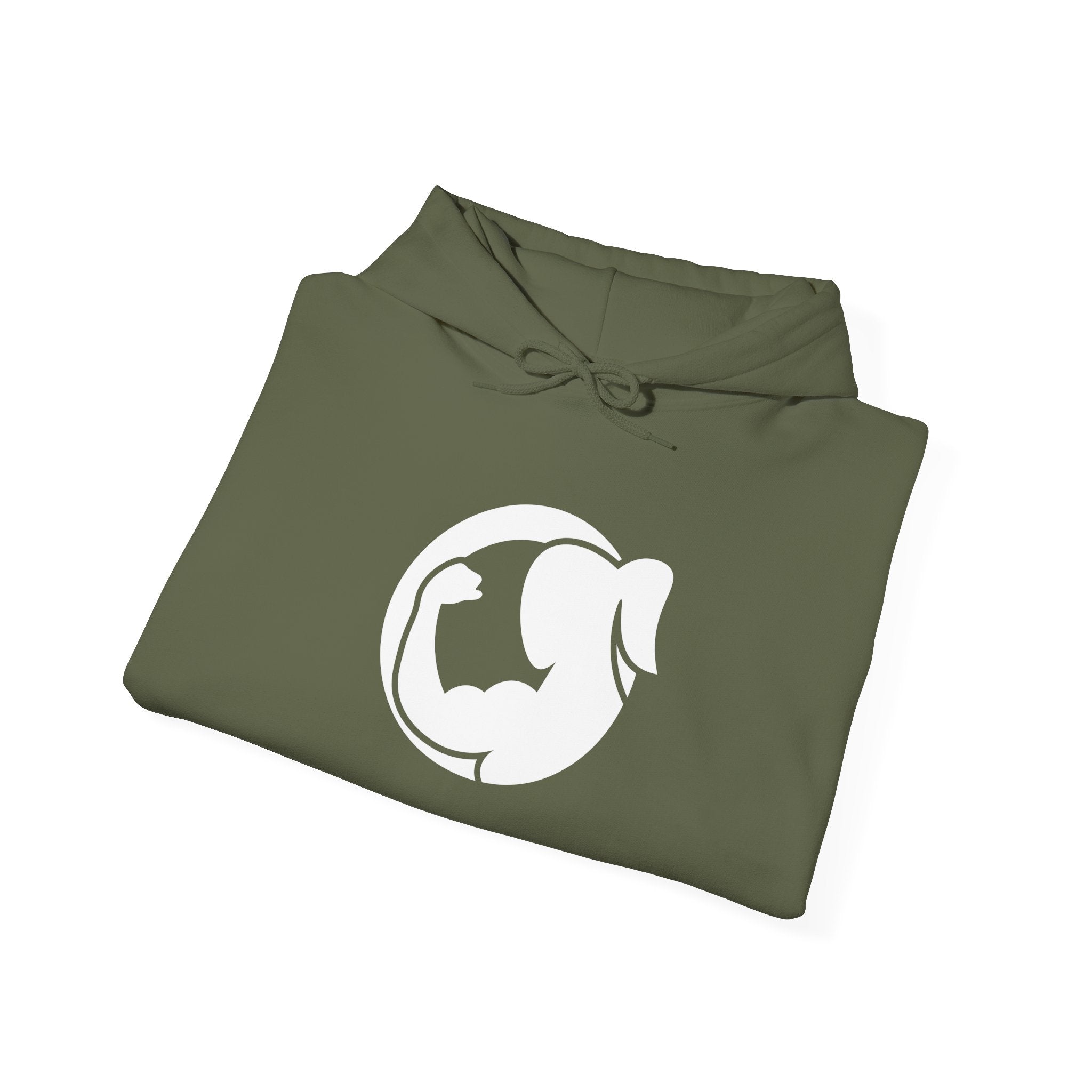 Strong Her – Unisex Heavy Blend™ Hooded Sweatshirt (White Logo) 💪