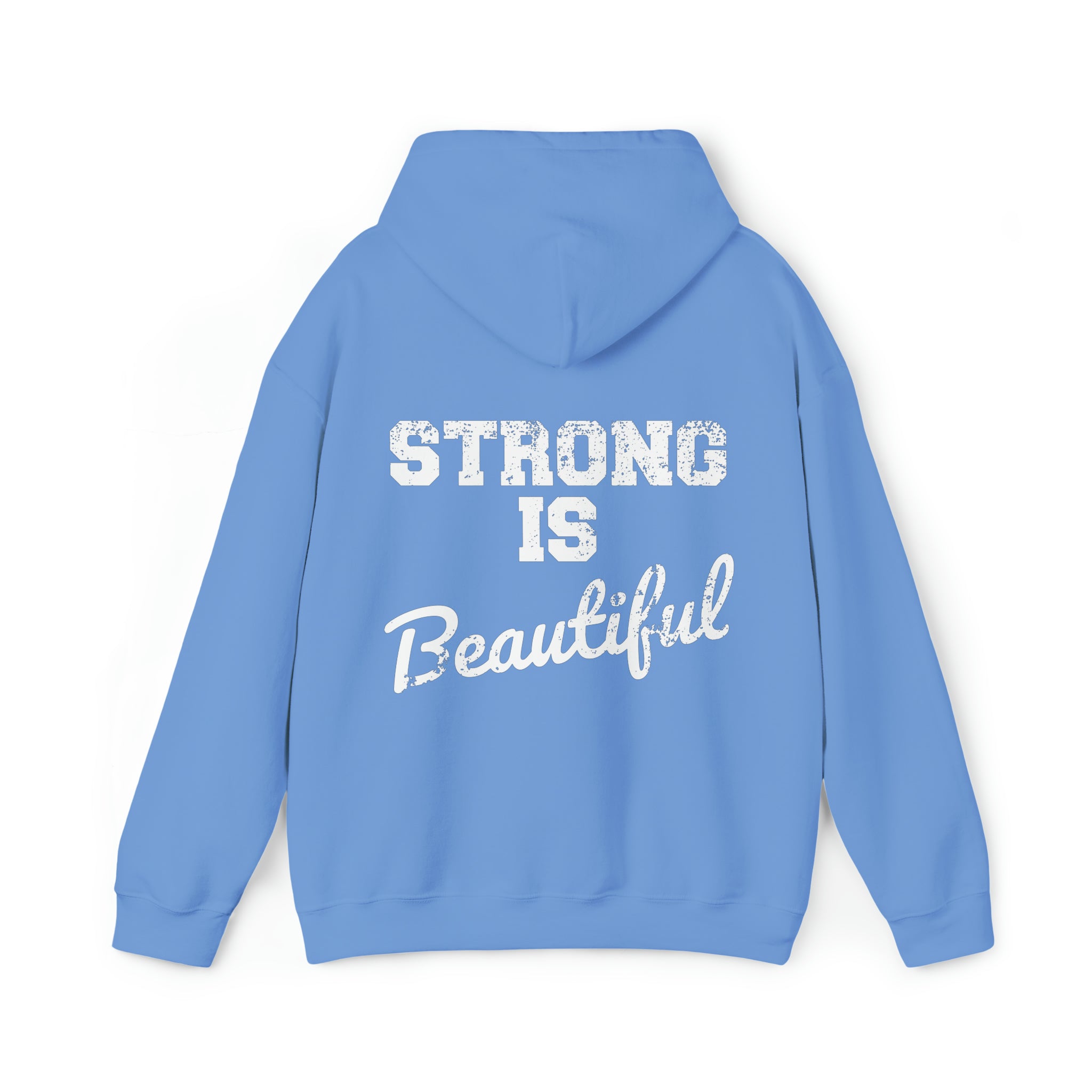 Pride Color Logo - Strong Is Beautiful - Unisex Heavy Blend Hooded Sweatshirt
