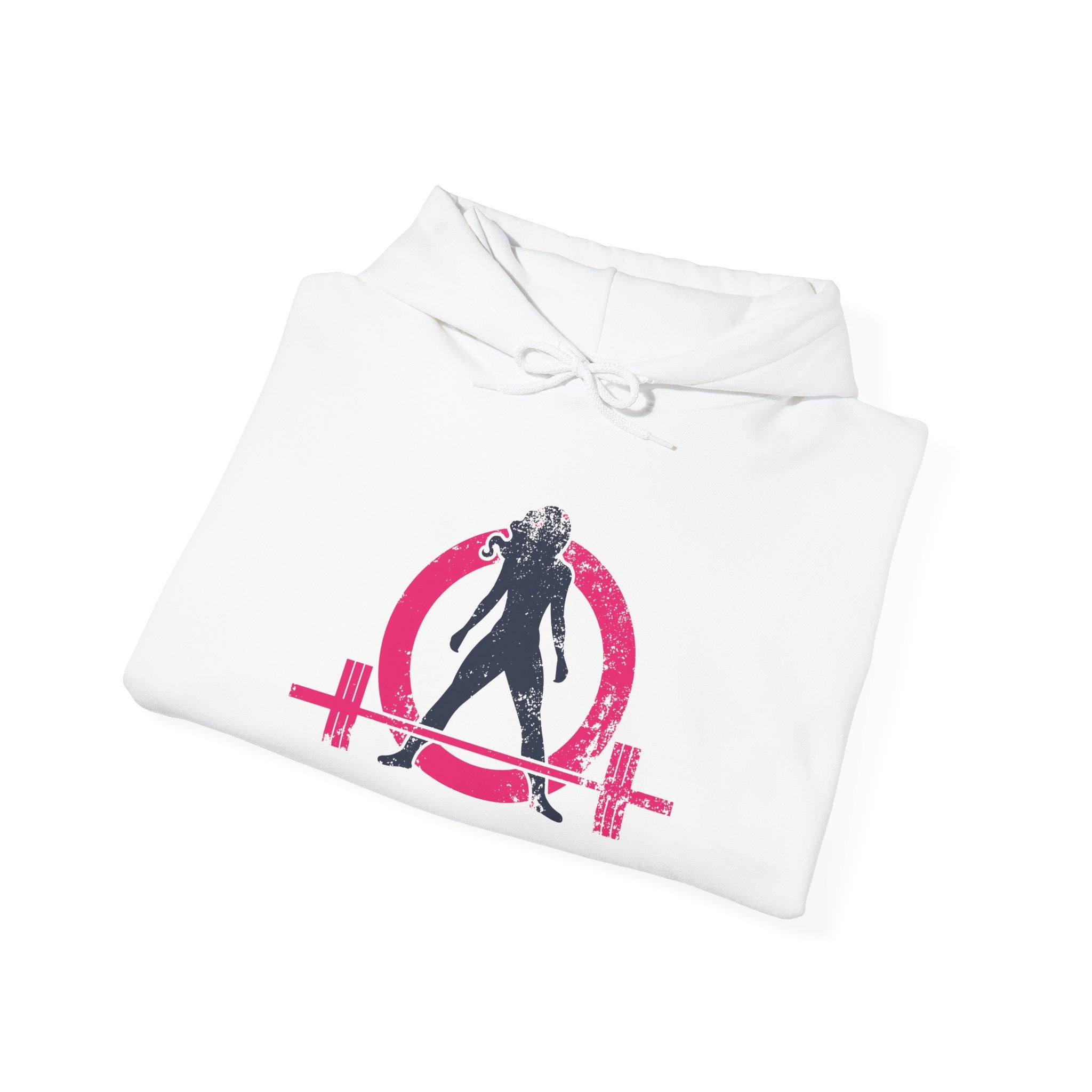 Distressed Logo - Unisex Heavy Blend Hooded Sweatshirt - Inverted Logo  (BEST SELLER)