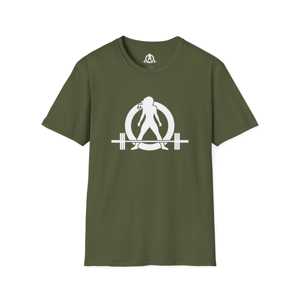 Iron Sharpens Iron - Unisex Softstyle T-Shirt - White Logo Front & Back