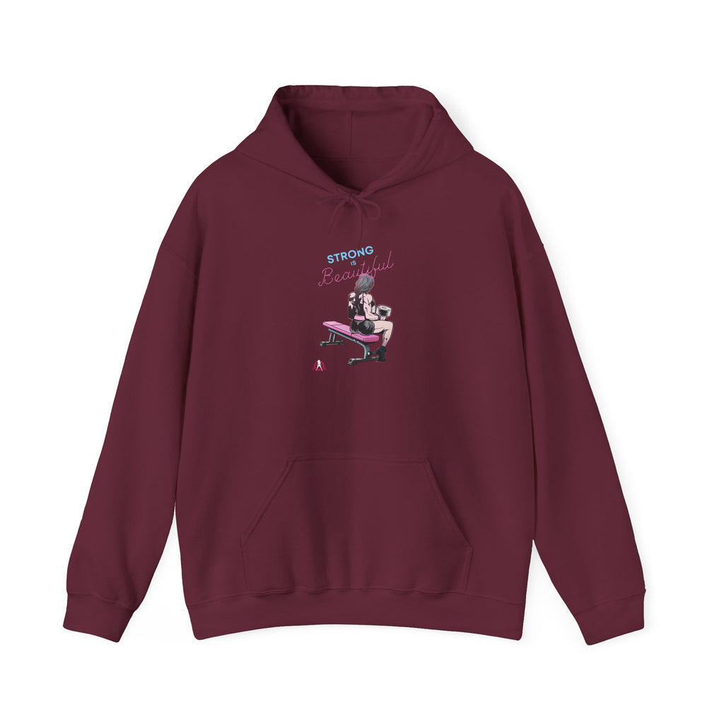 Strong Is Beautiful - Comic Art  - Unisex Heavy Blend Hooded Sweatshirt