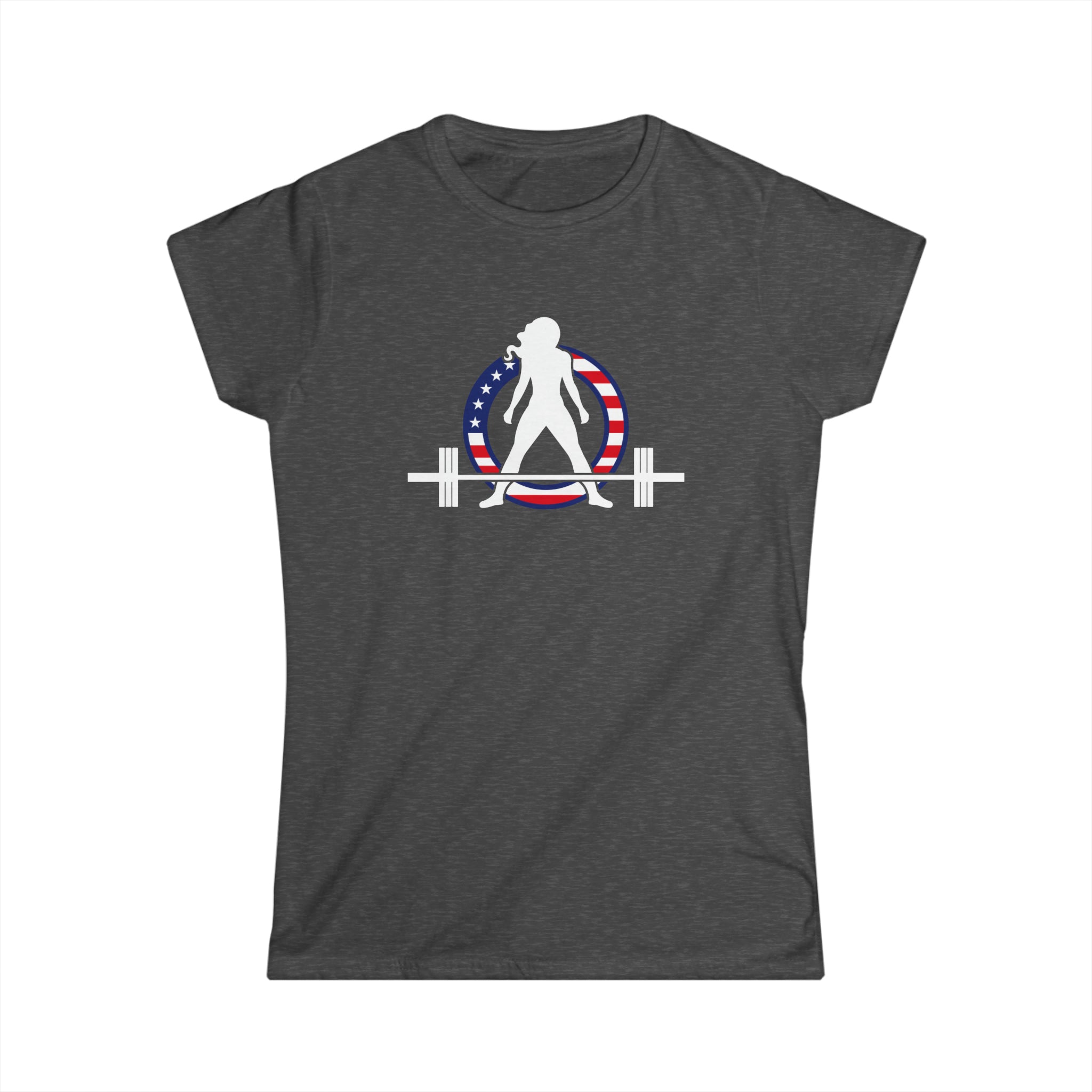 USA - Women's Softstyle Tee -  Color Dark Logo