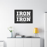 Iron Sharpens Iron - Inspirational Wall Art - Canvas Print