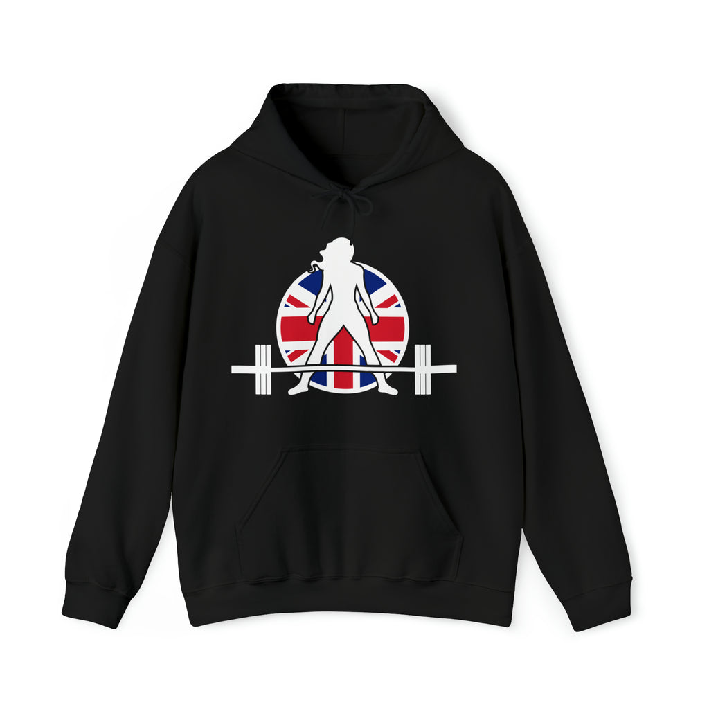 UK Logo - Unisex Heavy Blend Hooded Sweatshirt -  Plain Back
