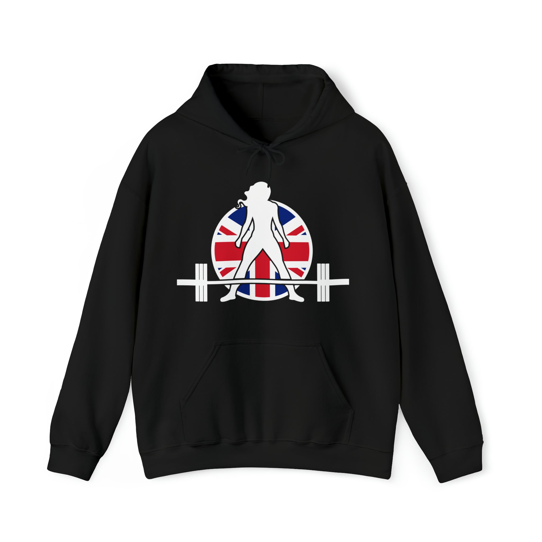 UK Logo - Unisex Heavy Blend Hooded Sweatshirt -  Plain Back