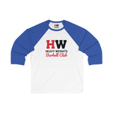 Heavy Weights Barbell Club - 3\4 Sleeve Baseball Tee