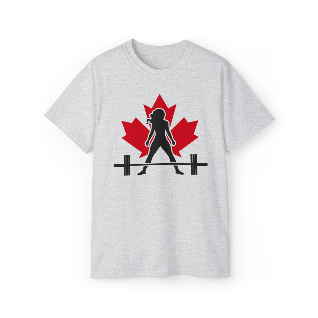 Unisex Ultra Cotton Tee - Canada Logo Light - Plain Back