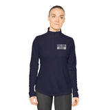 Star Barbell - Ladies Quarter-Zip Pullover - White Logo