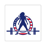 USA Logo - Square Stickers - USA Logo - Classic Light