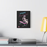 Strong is Beautiful Cartoon - Motivational Wall Art - Canvas