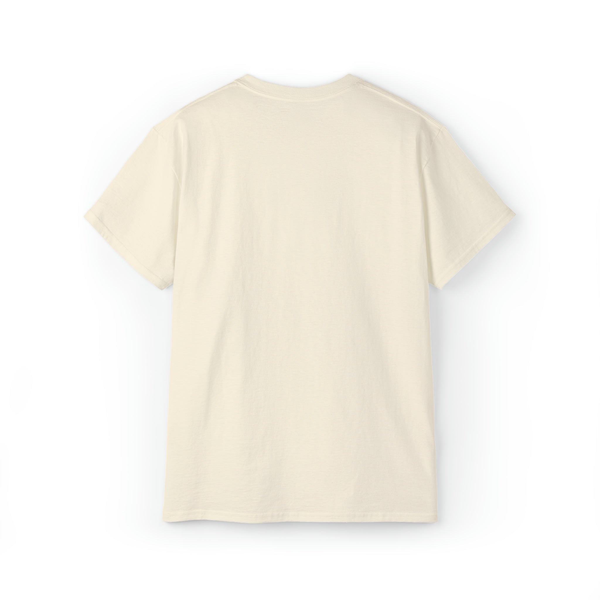 Lift Like A Girl - Unisex Ultra Cotton Tee - Front White Logo - Plain Back