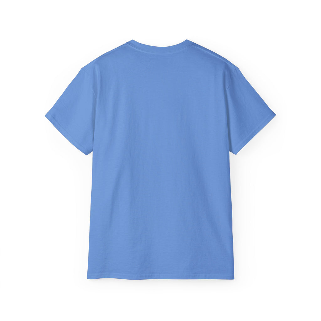 Distressed - Unisex Ultra Cotton Tee - Inverted Color Logo - Plain Back (BEST SELLER)