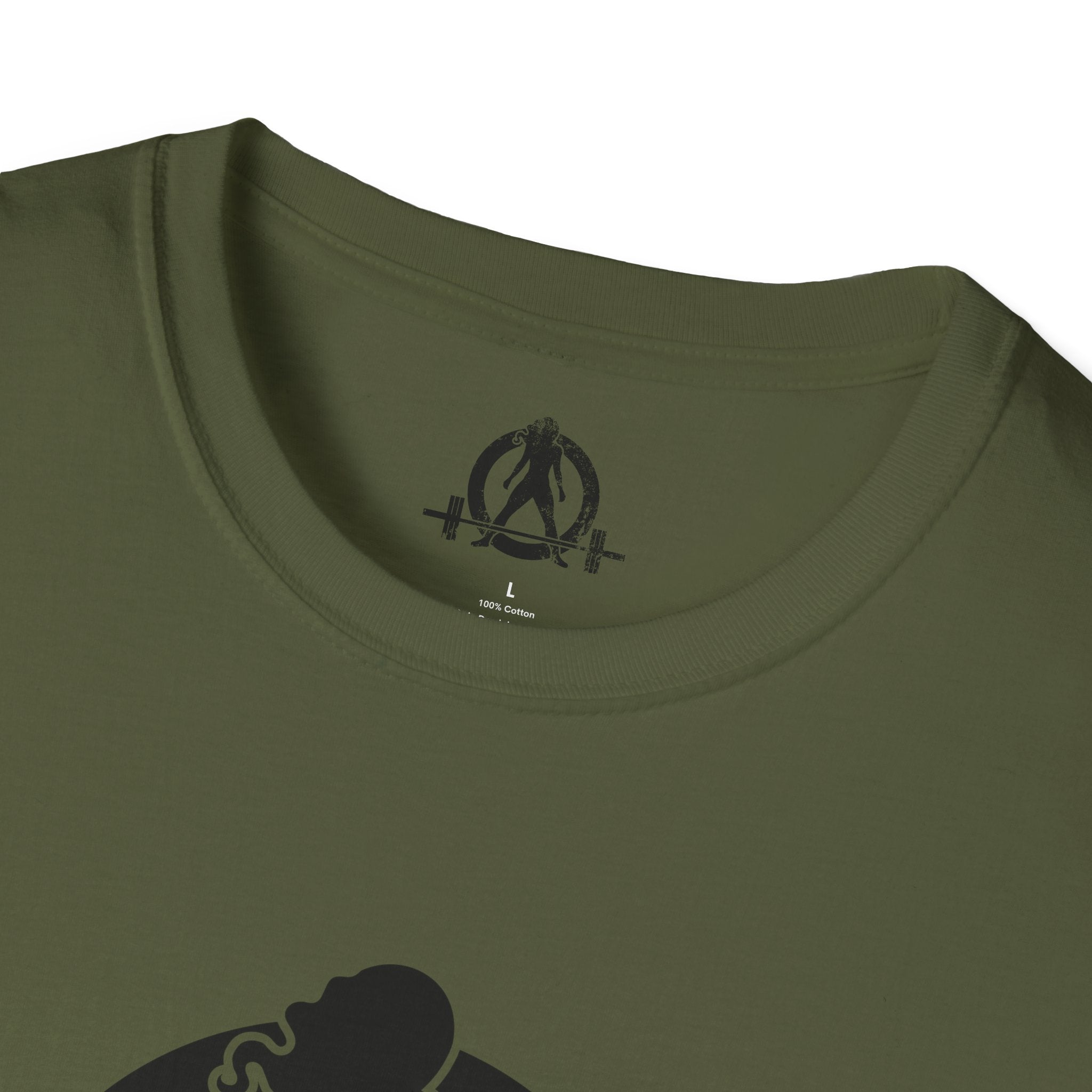 Iron Sharpens Iron - Unisex Softstyle T-Shirt - Black Logo Front & Back