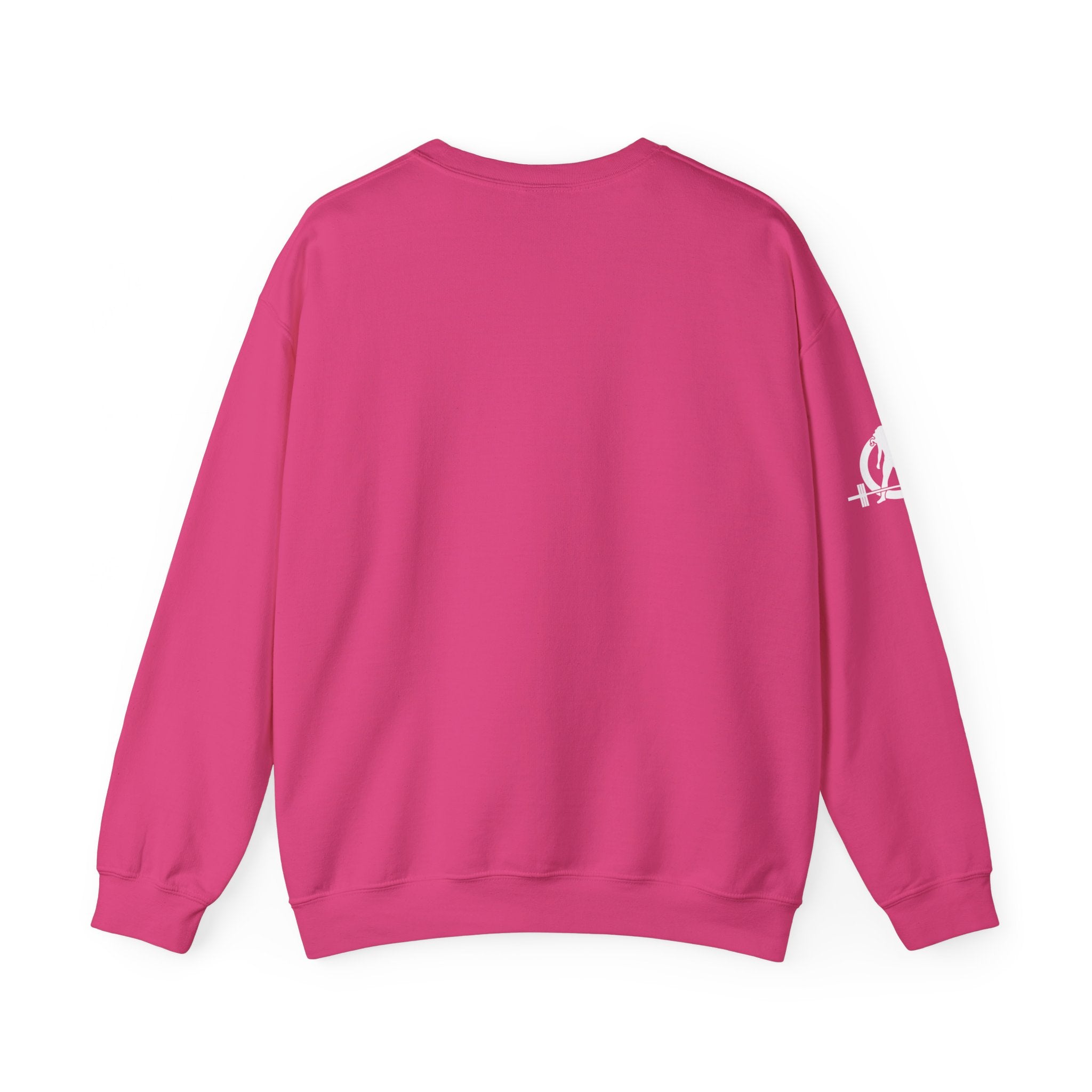 USA Barbell - Unisex Heavy Blend™ Crewneck Sweatshirt - White Logo