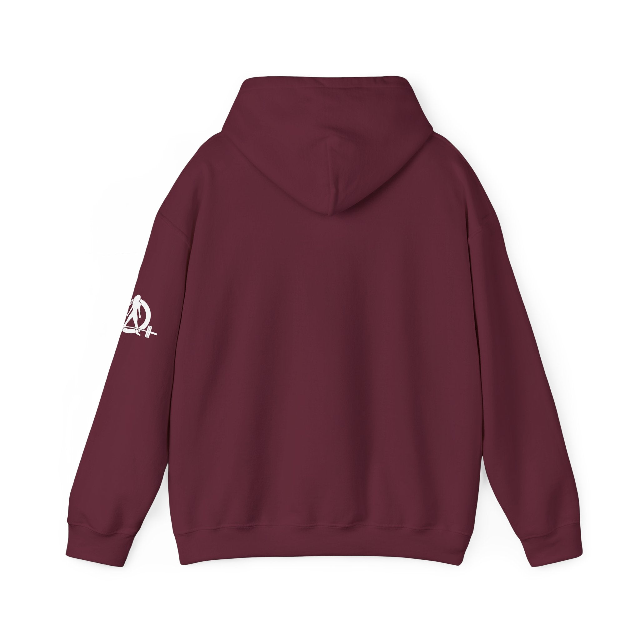 45 + 45 = 135  - Unisex Heavy Blend Hooded Sweatshirt  - White Logo Front & Arm