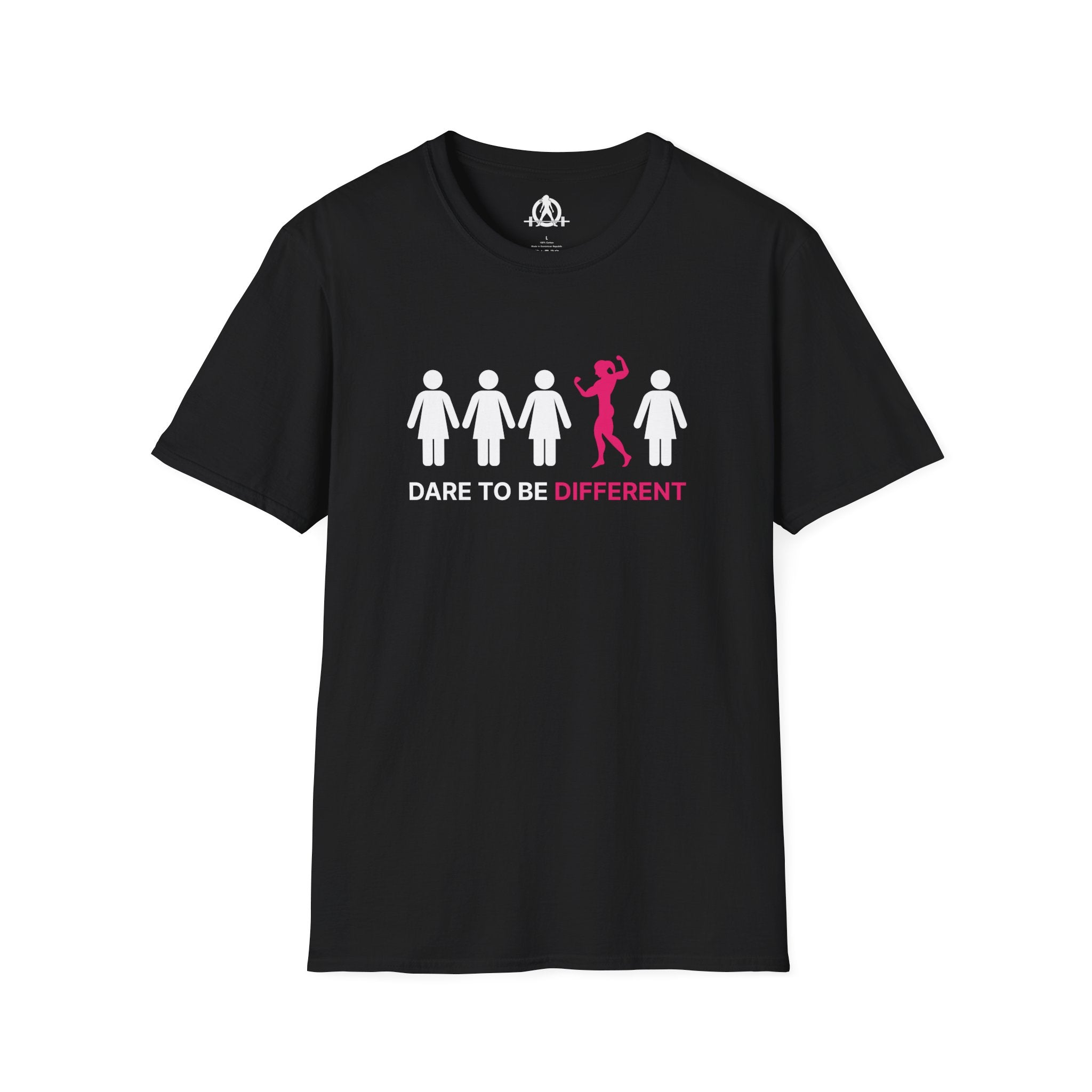 Dare To Be Different - Flex - Unisex Softstyle T-Shirt - Logo Front