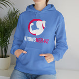Strong Her in 42 - Classic Color Logo - Unisex Heavy Blend Hooded Sweatshirt